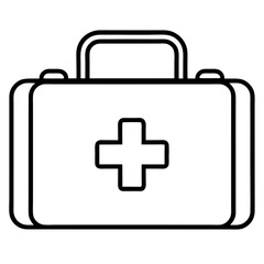 Obraz premium first aid kit icon