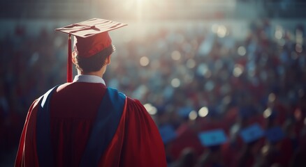 Young Adults Honoring Their Graduation in an Outdoor University Celebration Event
