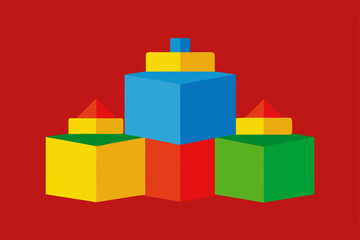 Colorful Building Blocks A Creative Construction Set for Imaginative Play