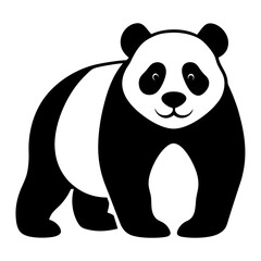 panda bear vector illustration on white background