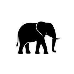 Fototapeta premium elephant vector silhouette