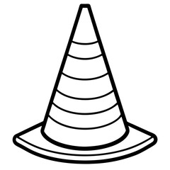 traffic cones isolated on white