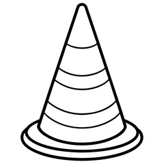 traffic cone isolated