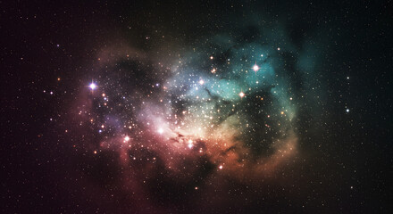 Naklejka premium Expanding Cosmic Dust Cloud