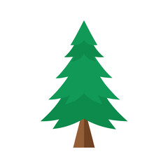 Obraz premium christmas tree vector illustration
