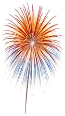 Fototapeta premium Colorful fireworks explosion with falling sparks
