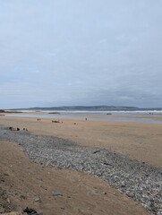 footprints on the beach