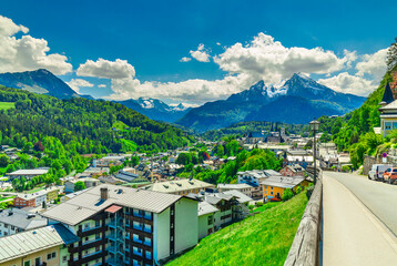 Berchtesgaden landscape in Germany, Bavaria. summer scene