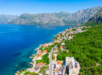 Kotor bay in Montenegro. summer view