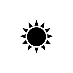 sun icon vector illustration