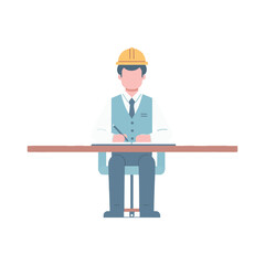 
illustration design of an architect