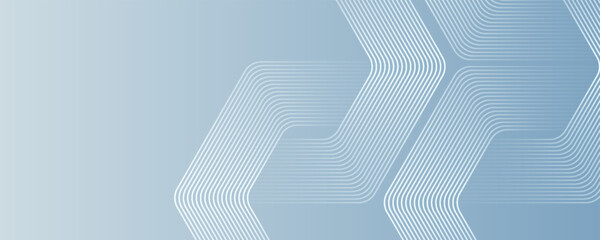 Abstract hexagon lines on gray background. Geometric stripe line art design for poster, brochure, cover, website, banner.