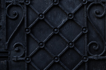 Dark Ornate Wrought Iron Gate