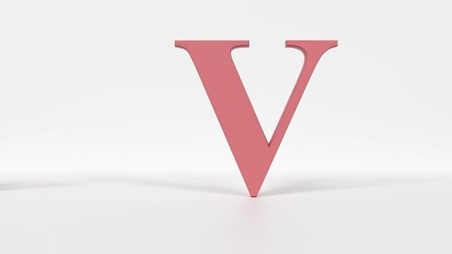 "Animated Letter V Flash Card &ndash; Playful Alphabet Animation for Learning and Design"