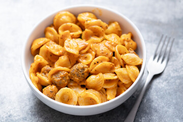 rustic italian pork sausage orecchiette pasta