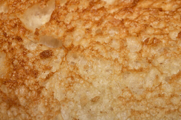 Close up of lightly toasted bread as a texture