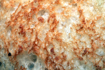 Close up of lightly toasted bread as a texture