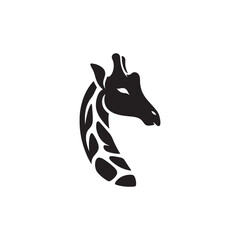 **"Elegant Giraffe Vector Silhouette: Tall African Mammal Design Featuring Long Neck, Distinctive Spots, and Graceful Stance in Clean, Minimalist Style for Crafts and Digital Art"**
