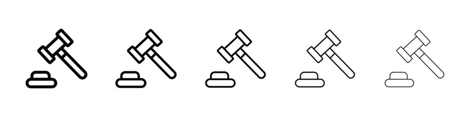 Auction icon vector collection. EPS 10