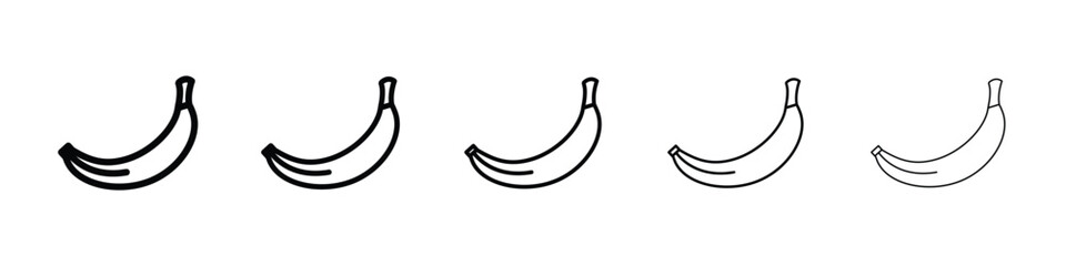 Banana icon vector collection. EPS 10