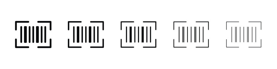 Barcode read icon vector collection. EPS 10