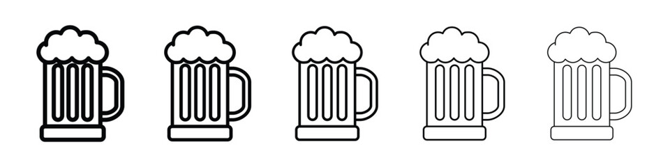 Beer mug icon vector collection. EPS 10