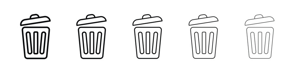 Bin icon vector collection. EPS 10
