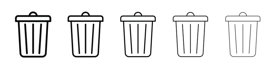 Bin icon vector collection. EPS 10