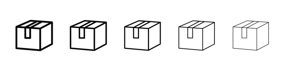 Box icon vector collection. EPS 10