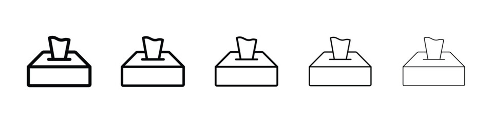 Box tissue icon vector collection. EPS 10