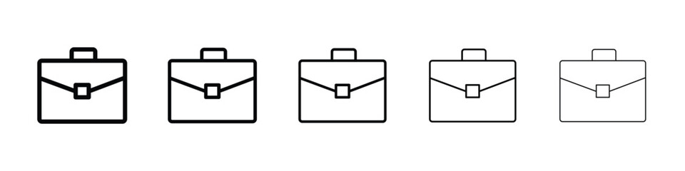Briefcase icon vector collection. EPS 10