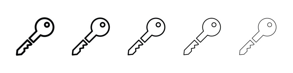 Broken key icon vector collection. EPS 10