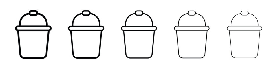 Bucket icon vector collection. EPS 10