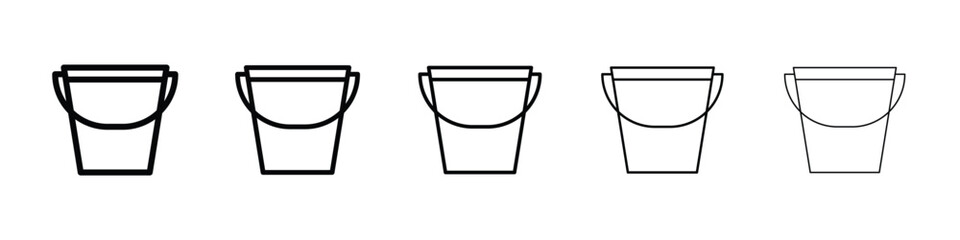 Bucket icon vector collection. EPS 10