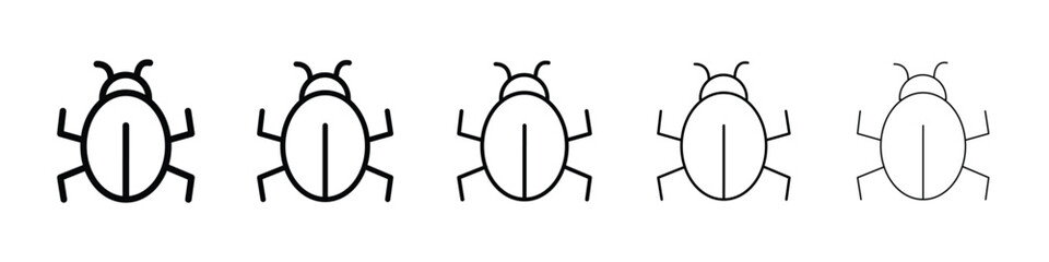 Bugs icon vector collection. EPS 10