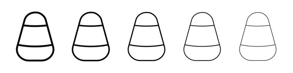 Candy Corn icon vector collection. EPS 10