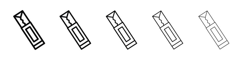 Chew gum icon vector collection. EPS 10