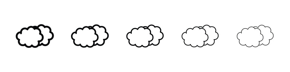 Clouds icon vector collection. EPS 10