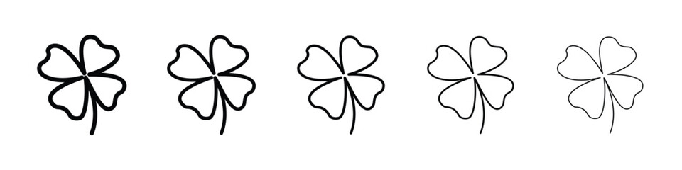 Clover icon vector collection. EPS 10