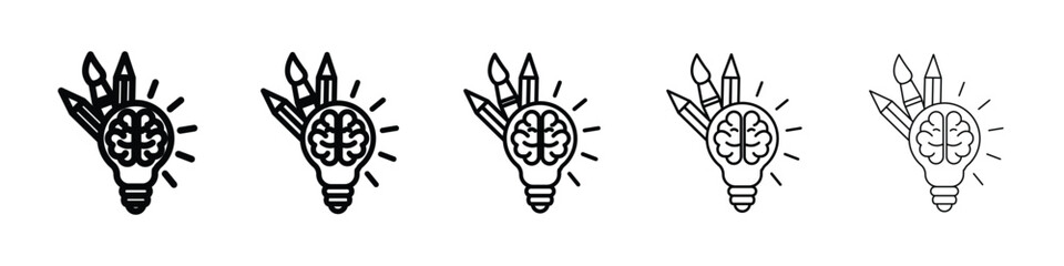 Creativity icon vector collection. EPS 10