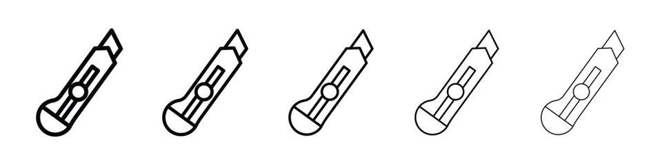 Cutter icon vector collection. EPS 10