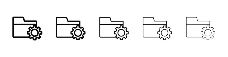 Data management icon vector collection. EPS 10