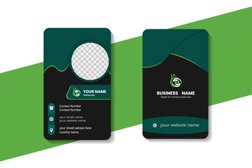 Minimalist corporate modern business card template