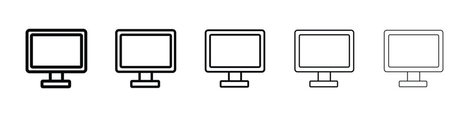 Desktop icon vector collection. EPS 10