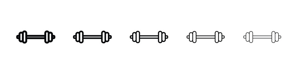 Dumbbell icon vector collection. EPS 10