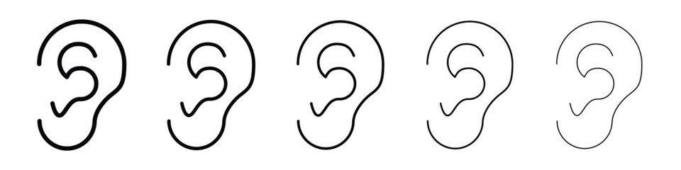 Naklejka premium Ear icon