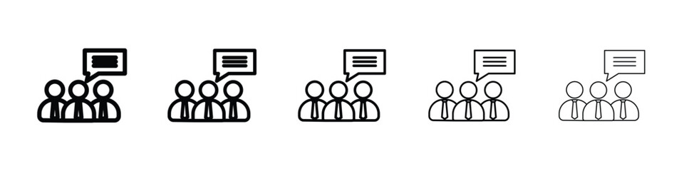 Expert opinion icon vector collection. EPS 10