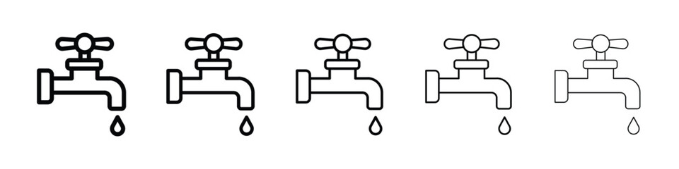 Faucet drip icon vector collection. EPS 10