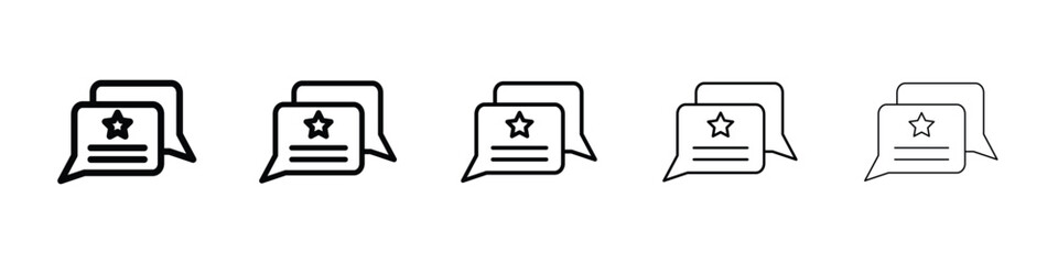 Feedback icon vector collection. EPS 10