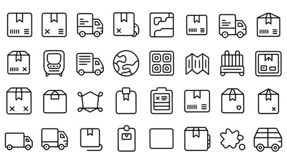 Modern vector icon set for web, business, and mobile technology design